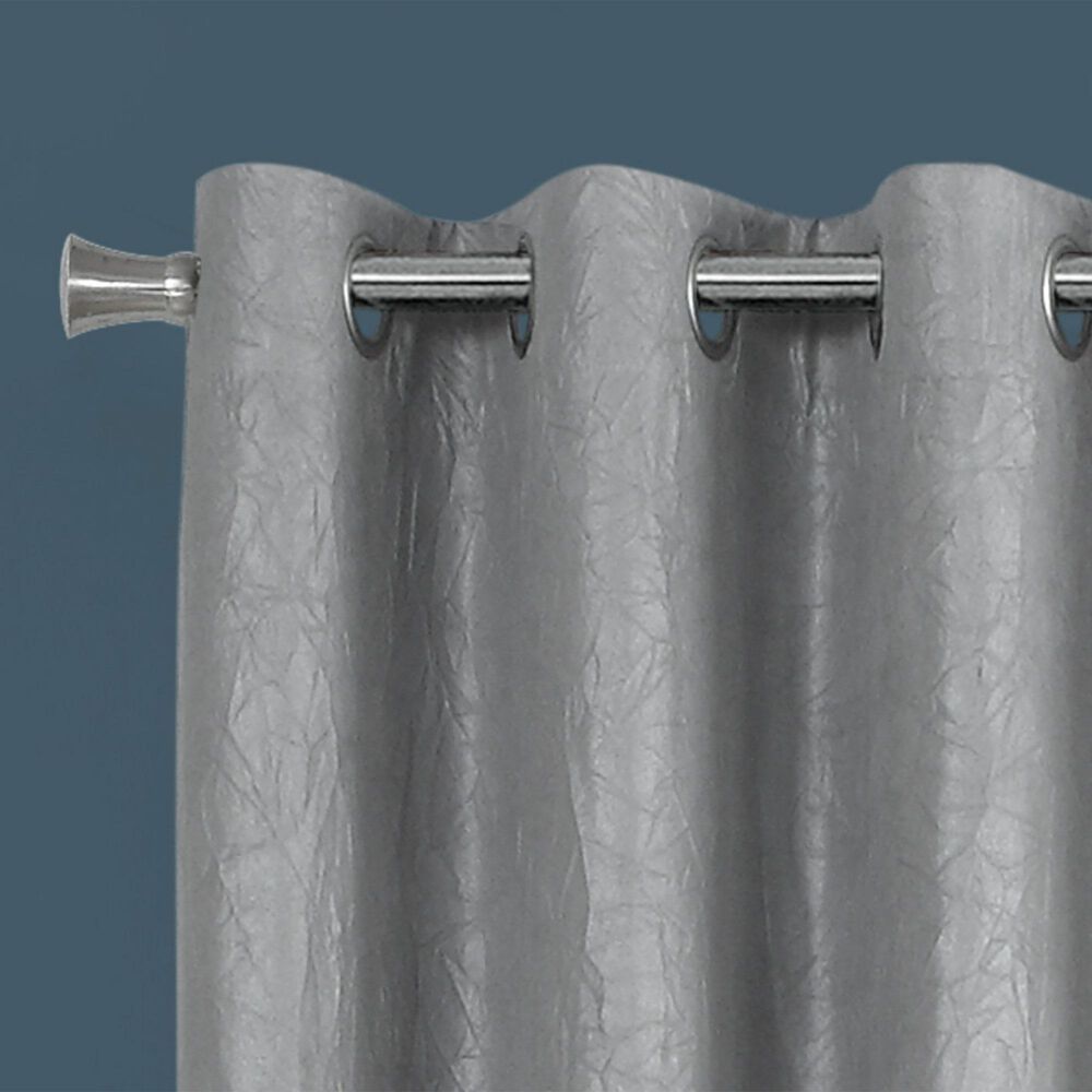 Monarch Specialties 52&quot; x 84&quot; Curtain Panel in Silver &#40;Set of 2&#41;, , large