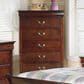 Ashley Alisdair 5-Drawer Chest in Reddish Brown, , large