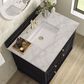 James Martin Vanities Lorelai 36" Single Vanity in Black Onyx with 3 cm Victorian Silver Quartz Top, , large
