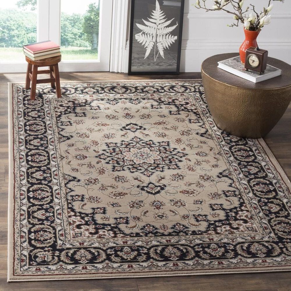 Safavieh Lyndhurst 6&#39; x 9&#39; Cream and Anthracite Area Rug, , large