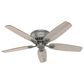 Hunter Builder Low Profile 52" Ceiling Fan with Lights in Matte Silver, , large