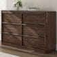 Millenium Dilenno 6 Ball Bearing Smooth Gliding Drawer Dresser in Dark Brown, , large