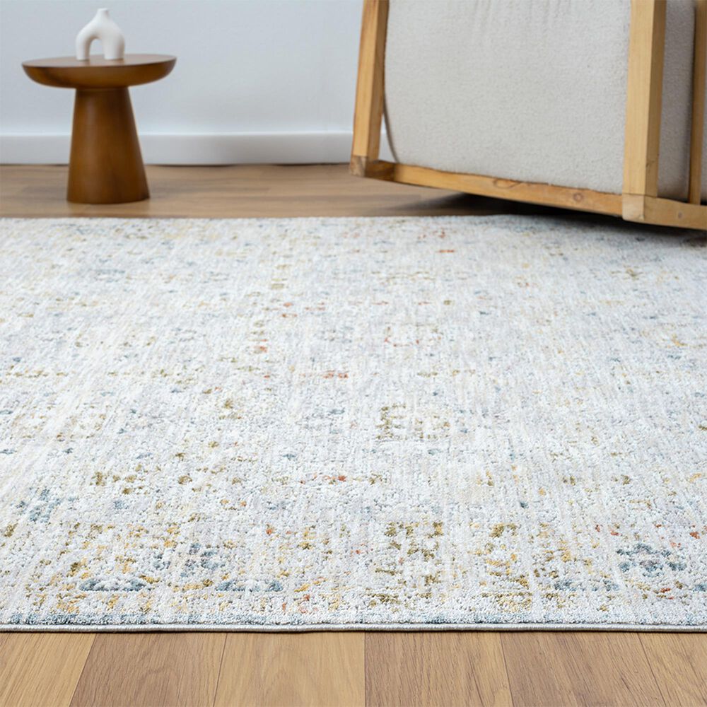 L&amp;R Resources Allure 82474GML Gray and Blue 5&#39; x 8&#39; Area Rug, , large