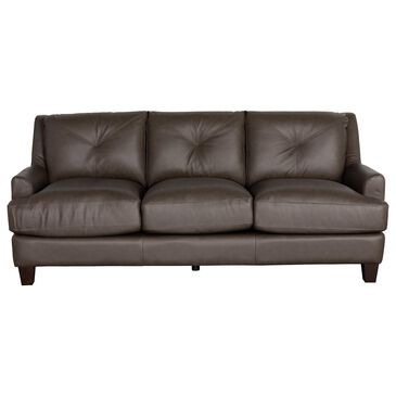 Italiano Furniture Somerset 86" Leather Sofa in Umber Brown, , large