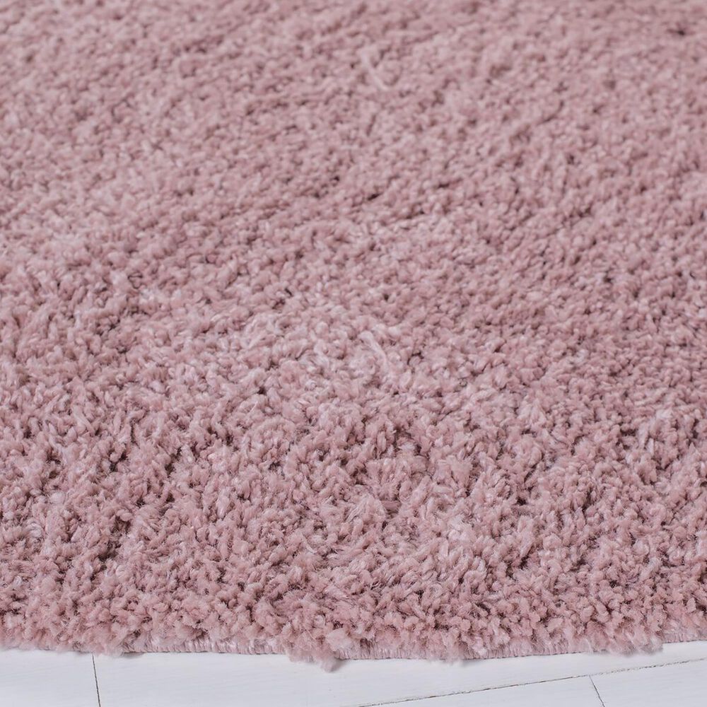 Safavieh August Shag AUG533U 6&#39;7&quot; Round Pink Area Rug, , large