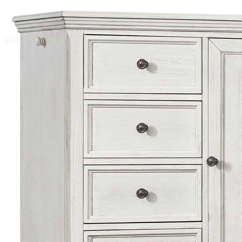 Eastern Shore Olivia 5-Drawer Chifferobe in Brushed White, , large