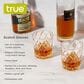 True Brands Scotch Diamond Cut Tumbler Glasses in Clear (Set of 4), , large