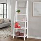 Linon Home Decor Acadia 5-Shelf Ladder Bookcase in White, , large