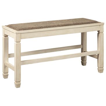 Signature Design by Ashley Bolanburg Double Counter Height Bench in Brown, , large
