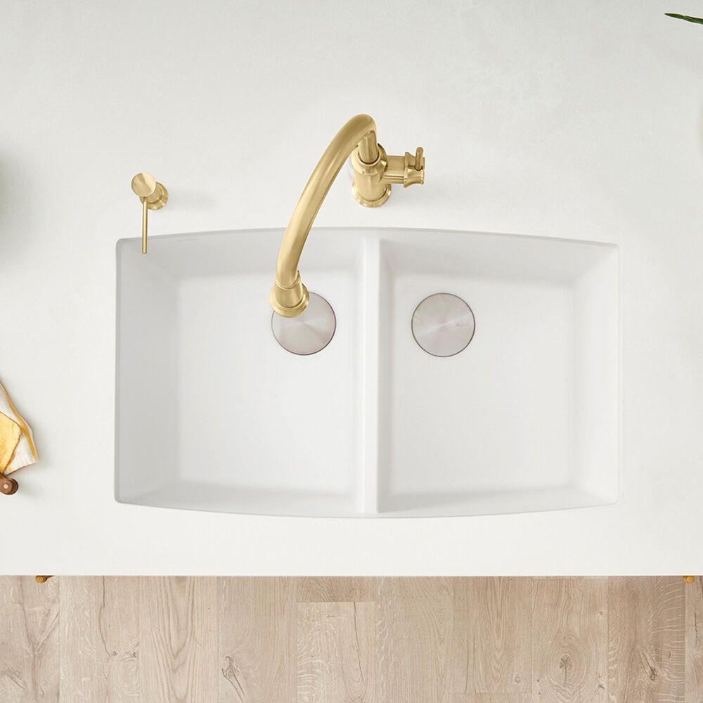Blanco Performa 33&quot; Equal Double Bowl Kitchen Sink in White, , large