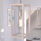 Hunter Squire Manor 1-Light Mini Pendant in Brushed Nickel and Bleached Wood, , large