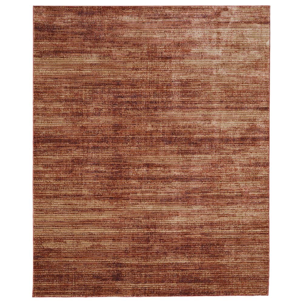 Feizy Deja 5" x 7"6" Terracotta Area Rug, , large