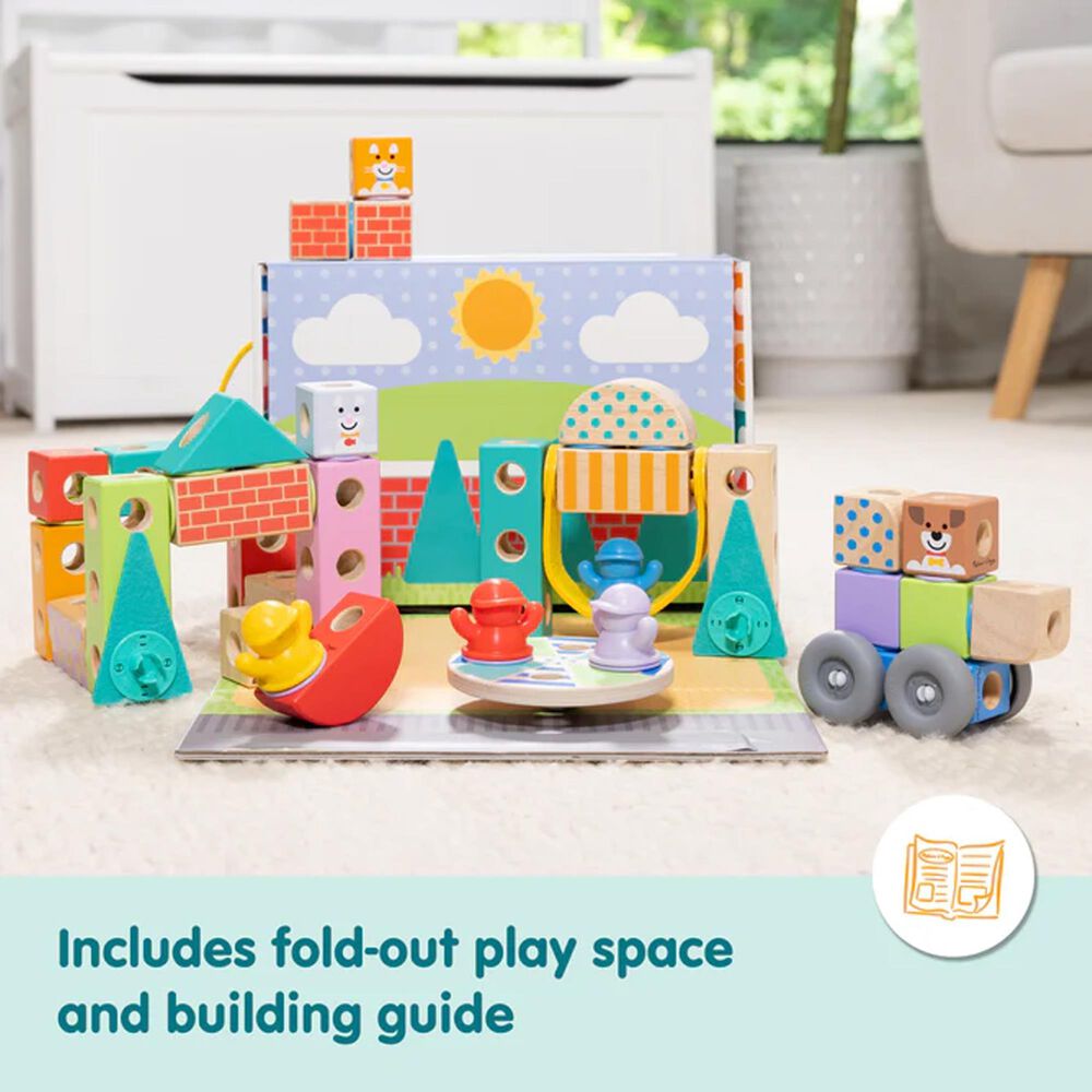 Melissa &amp; Doug Blockables Town Play Set, , large