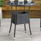 CorLiving Parksville Patio Bistro Table in Black, , large