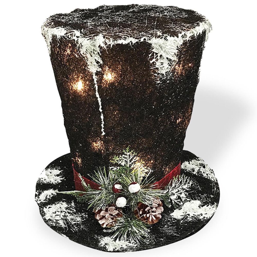 National Tree 10" Black Hat Holiday Decor, , large