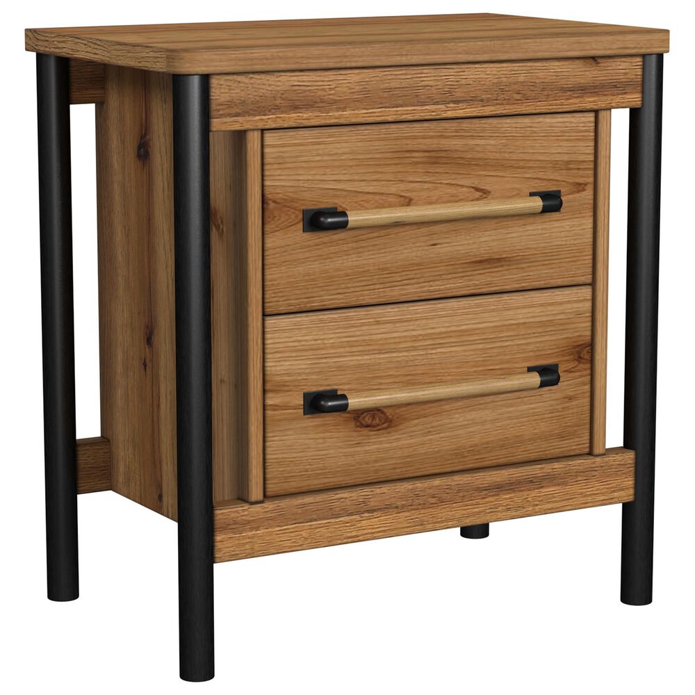 Hawthorne Furniture Norcross 4 Piece King Panel Bedroom Set in Hickory, , large