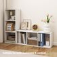 HOMLUX 3-Tier Bookcase with Decorative Open Shelves in White, , large