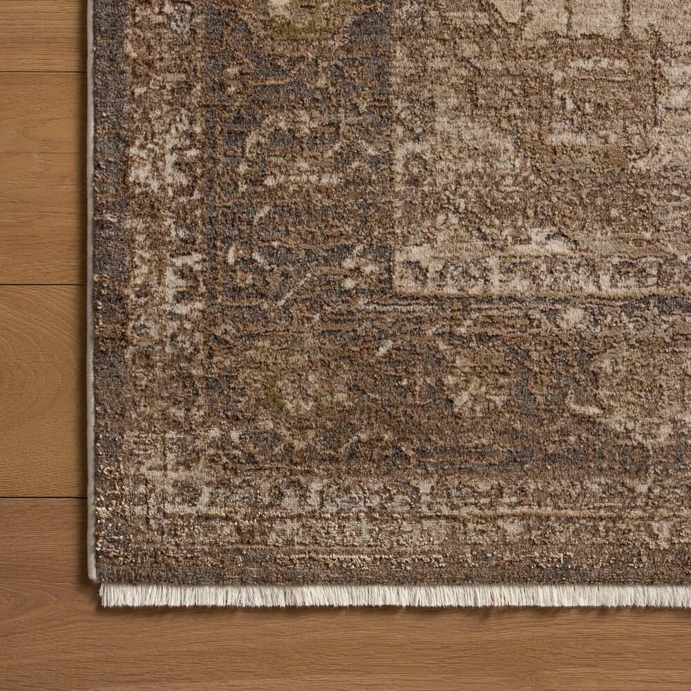 Loloi Haywood Charcoal and Mocha 6&#39;7&quot; x 9&#39;2&quot; Area Rug, , large