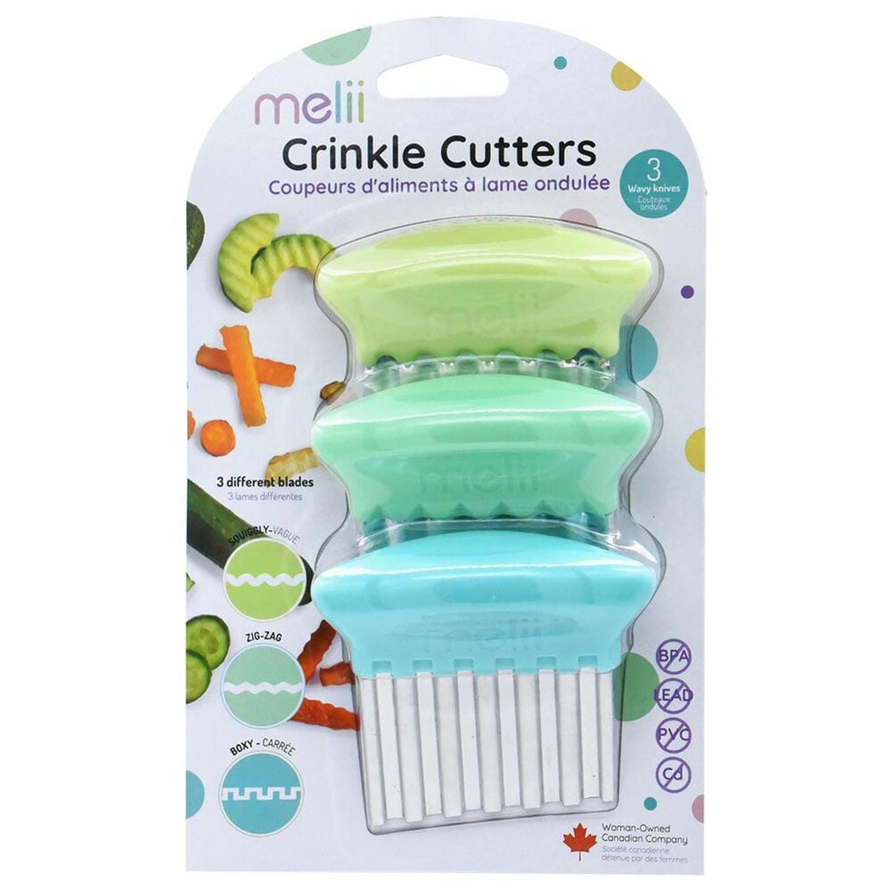 Harold Import Melii Crinkle Cutters in Blue, Mint and Lime &#40;Set of 3&#41;, , large