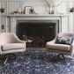Rifle Paper Co. Palais PAL-02 7"6" x 9"6" Navy Area Rug, , large
