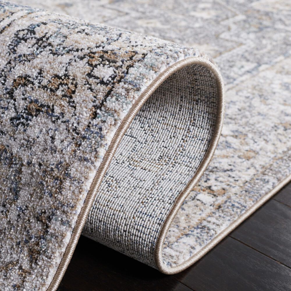 Safavieh Jasmine  2&#39;2&quot; x 9&#39; Grey and Blue Runner, , large