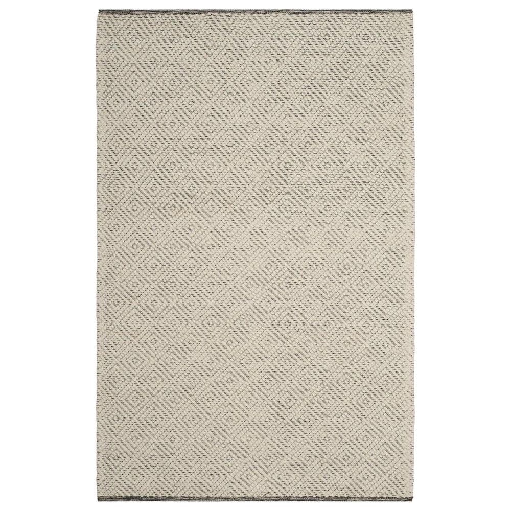 Safavieh Natura NAT503A 4" x 6" Ivory and Light Grey Area Rug, , large