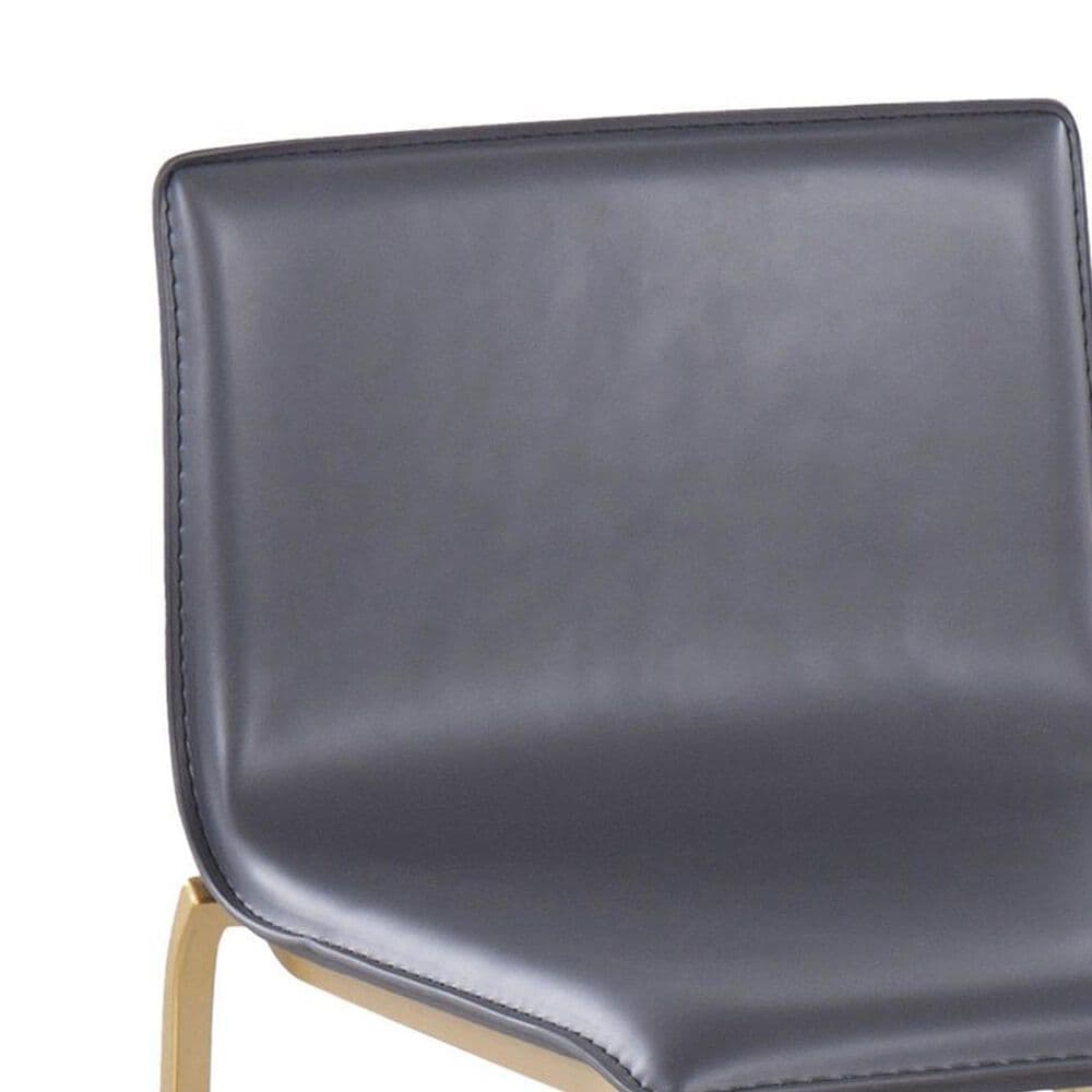 Lumisource Mara Counter Stool with Grey Cushion in Gold &#40;Set of 2&#41;, , large
