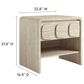 Modway Toscana 1 Drawer and Shelf Nightstand in Travertine, , large
