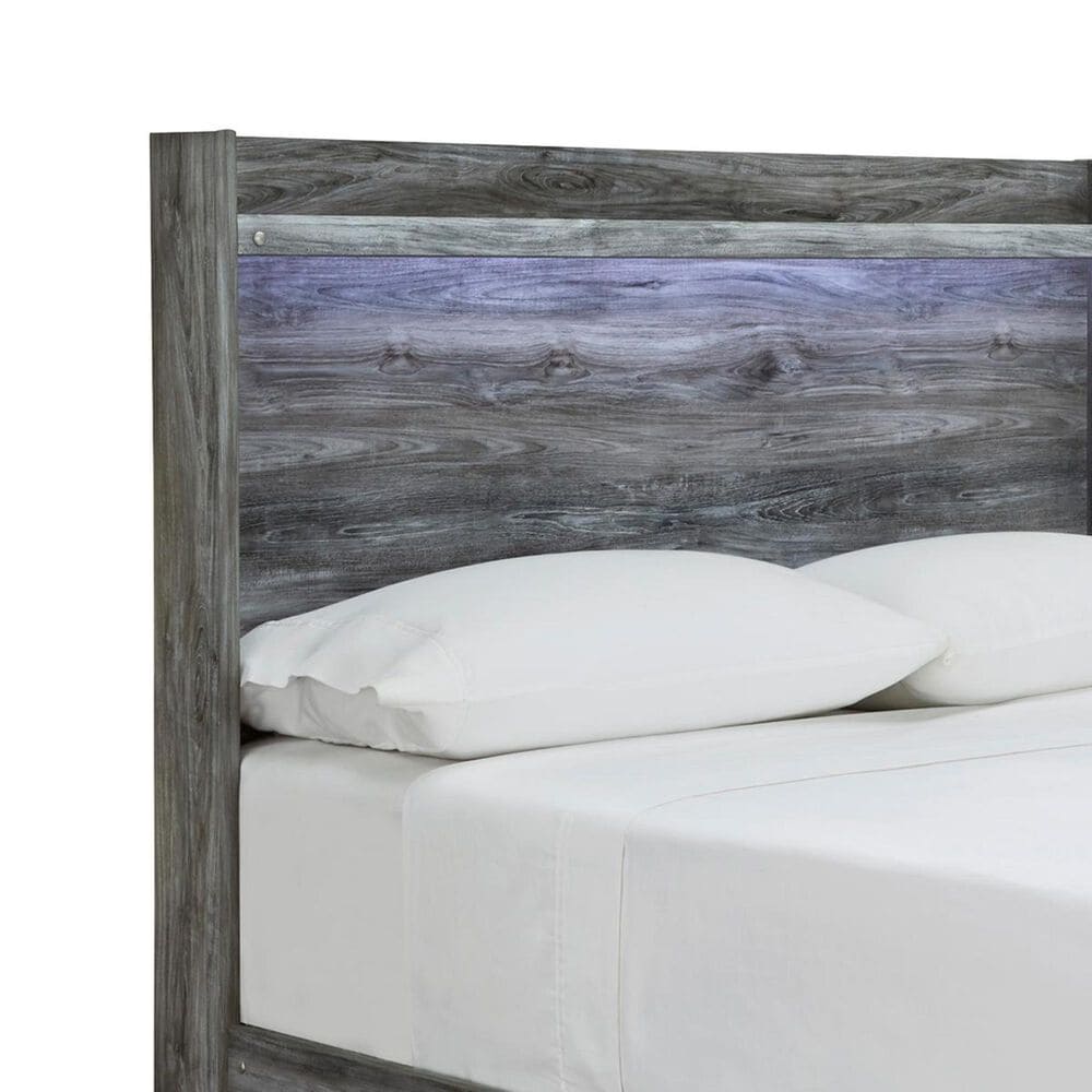 Ashley Baystorm Full LED Panel Bed in Smoke Gray, , large