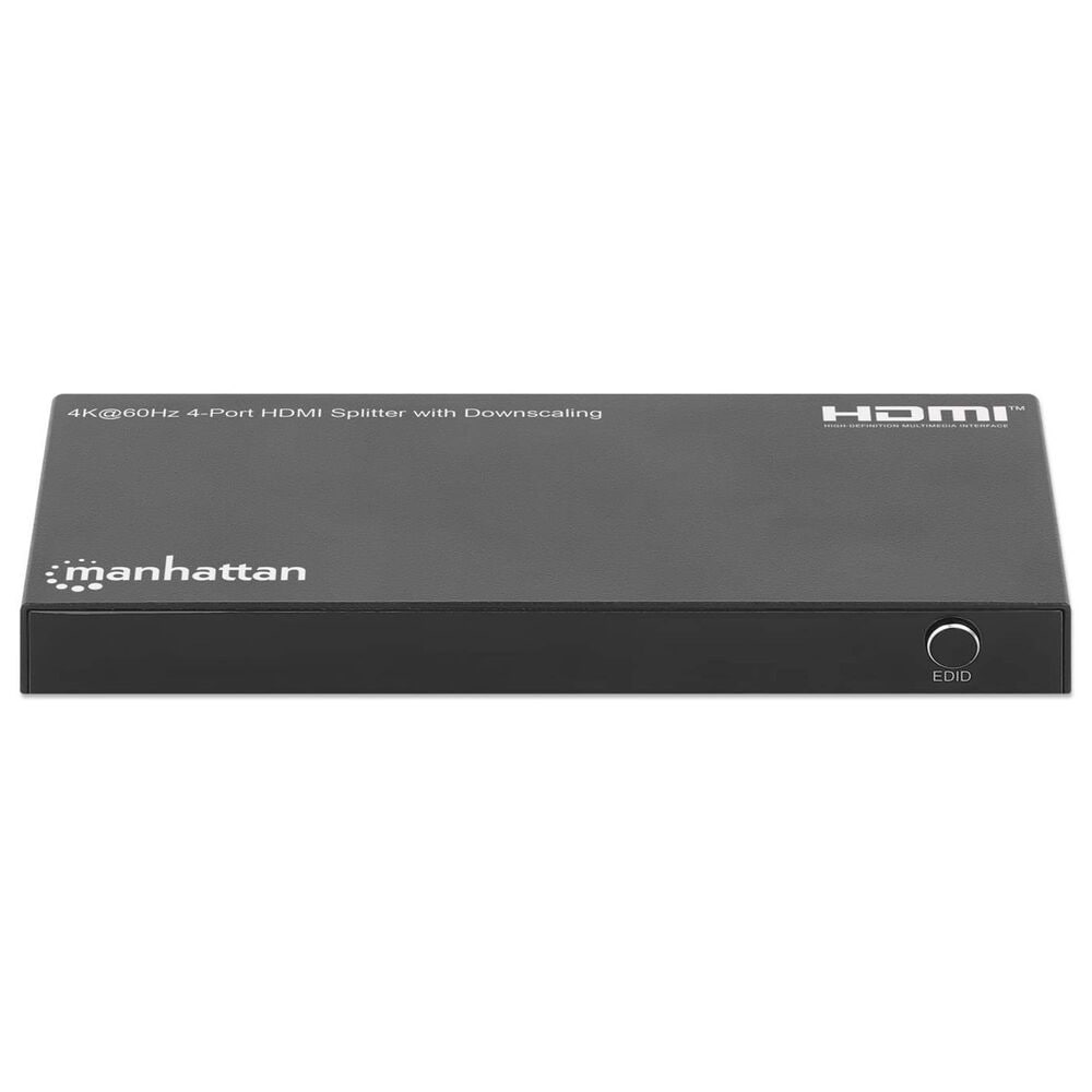 Manhattan 4-Port HDMI Splitter with Downscaling in Black, , large