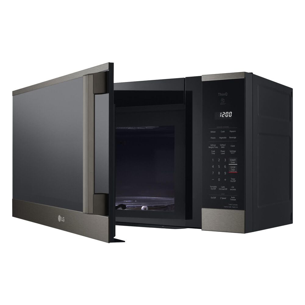 LG 1.8 Cu. Ft. Over-the-Range Microwave Oven in PrintProof Black Stainless Steel, , large