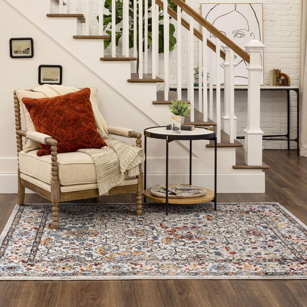 Mohawk Whimsy R1106 Grey 5'3" x 8' Area Rug, , large