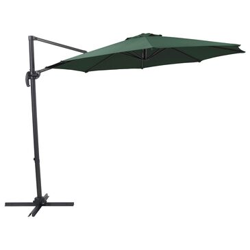 CorLiving 9.5" Dark Green Cantilever Umbrella without Base, , large
