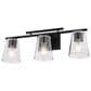 Vaxcel Sedona 3-Light Bathroom Vanity in Matte Black, , large