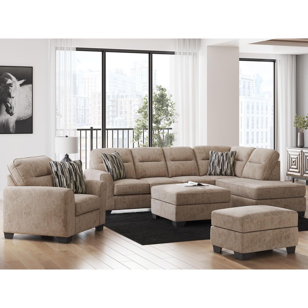 Ashley Olten Chair and a Half in Mocha, , large
