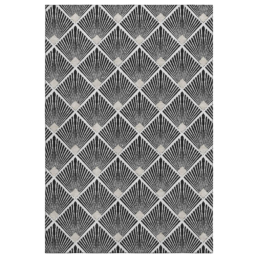 Dalyn Rug Company The Reserve TR9 Black 10" x 14" Indoor/Outdoor Area Rug, , large