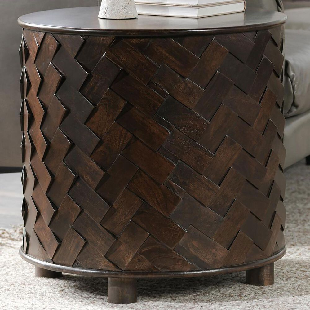 Classic Home Shira End Table in Kona Brown, , large