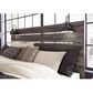 Ashley Drystan King Panel Bed in Rustic Brown, , large