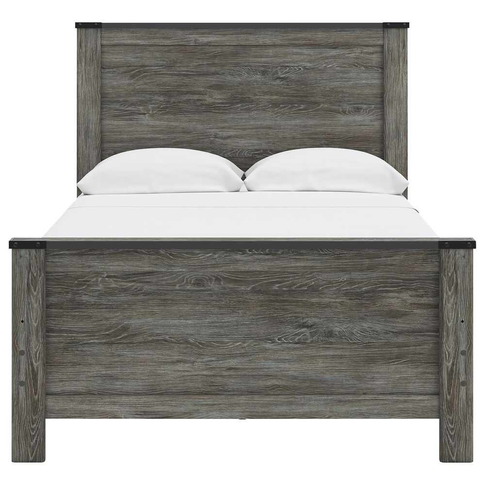 Ashley Frandern 5-Piece Full Panel Bedroom Set in Rustic Warm Gray, , large