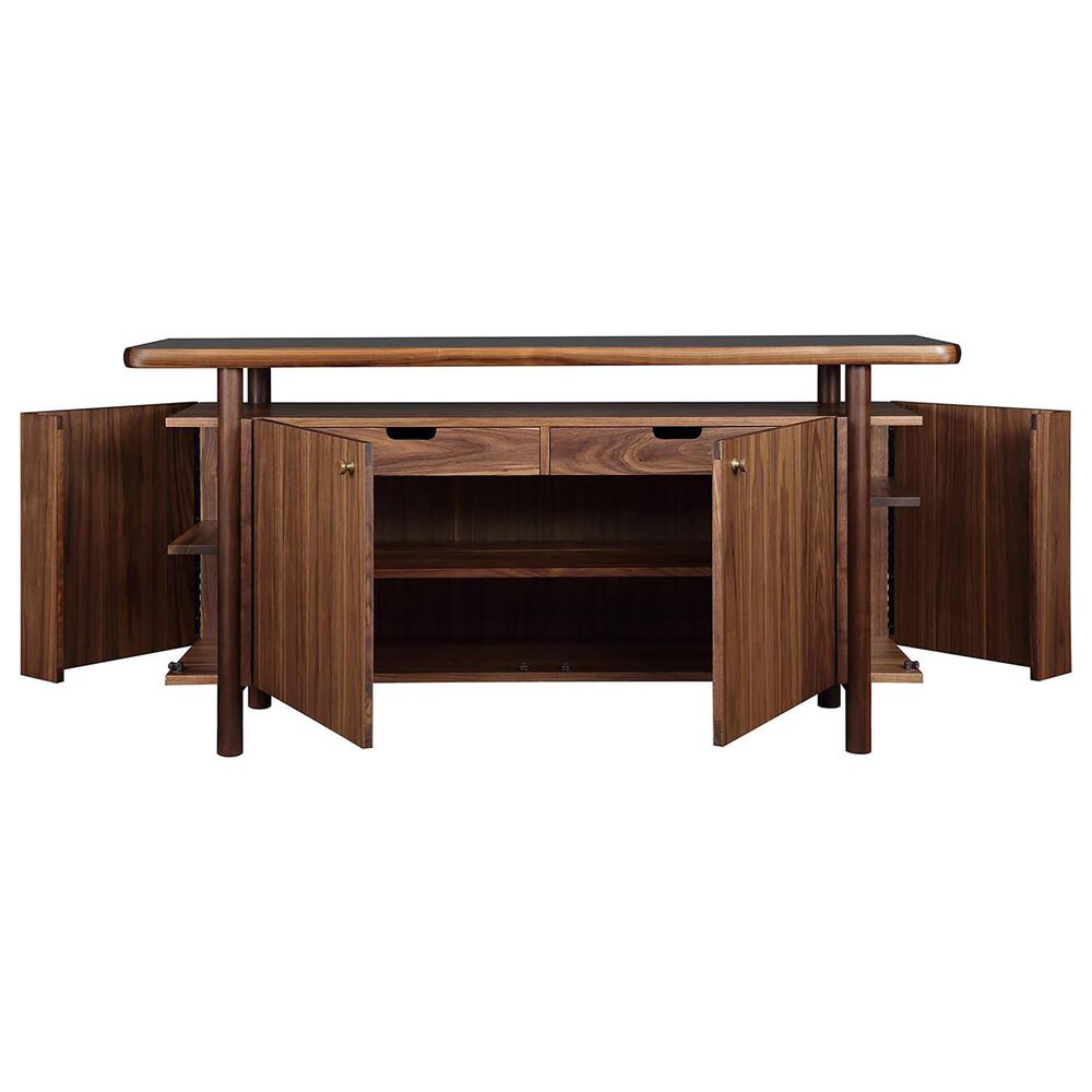 Stickley Furniture Walnut Grove Stone Top Credenza in Walnut, , large