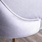 LumiSource Marcel Side Chair with Silver Velvet Cushion in Gold (Set of 2), , large