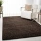 Safavieh August Shag 6" x 9" Brown Area Rug, , large