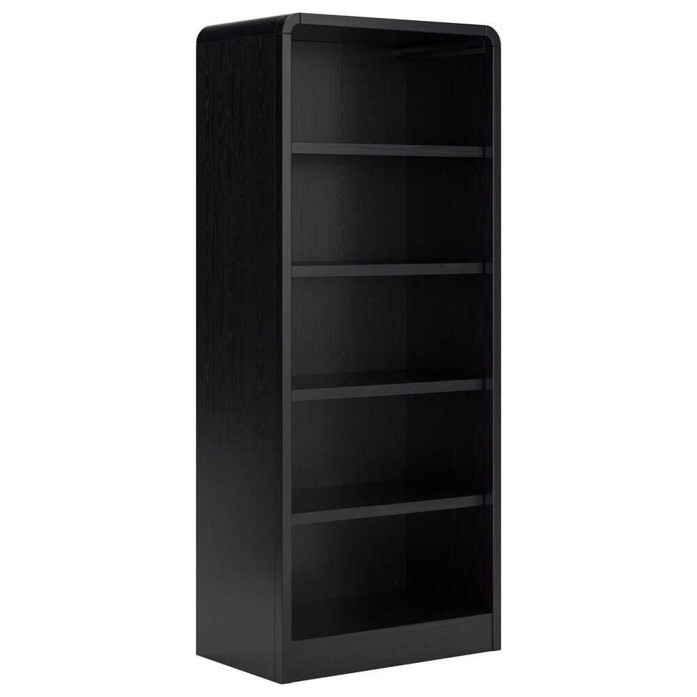 Ashley Rowanbeck 2-Piece Desk and Bookcase Set in Black, , large