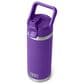 YETI Rambler 18 Oz Water Bottle with Color-Matched Straw Cap in Pace Purple, , large