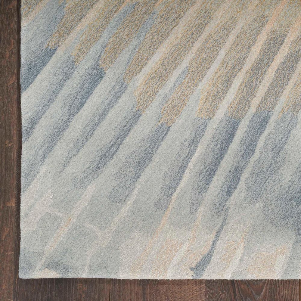 Nourison Prismatic 7&#39;9&quot; x 9&#39;9&quot; Sand, Grey and Gold Area Rug, , large