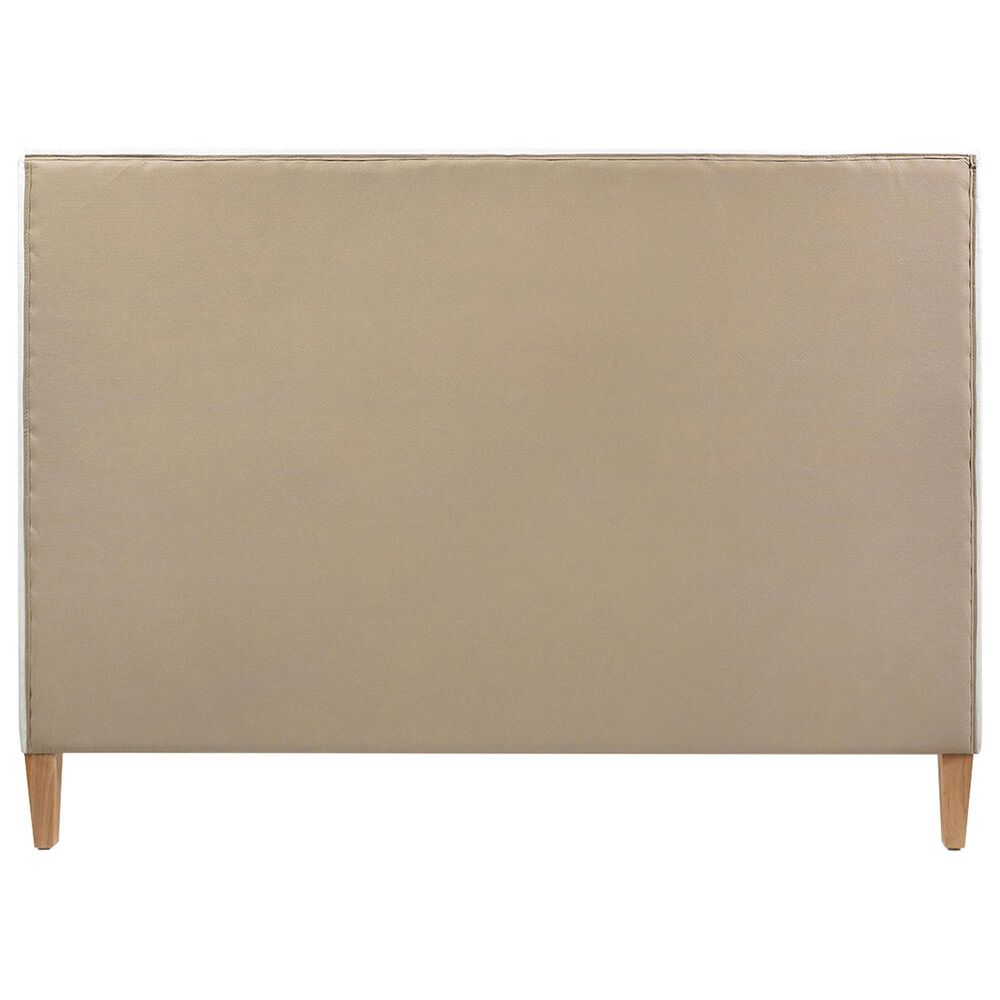 Hearth and Haven Haley Queen Platform Bed with Antique White Upholstery in Natural, , large