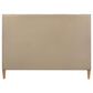 Hearth and Haven Haley Queen Platform Bed with Antique White Upholstery in Natural, , large