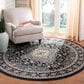 Safavieh Lyndhurst 7" Round Anthracite and Teal Area Rug, , large