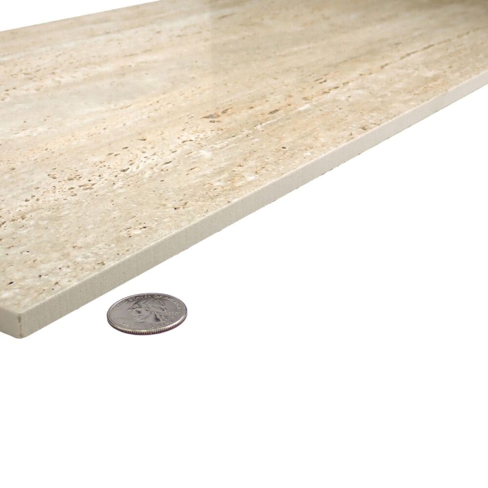 Emser Jargon Beige Strata 24" x 48" Glazed Porcelain Tile, , large