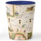 Xplorer Maps 1.5 Oz Texas State Map Ceramic Shot Glass in Multicolor, , large